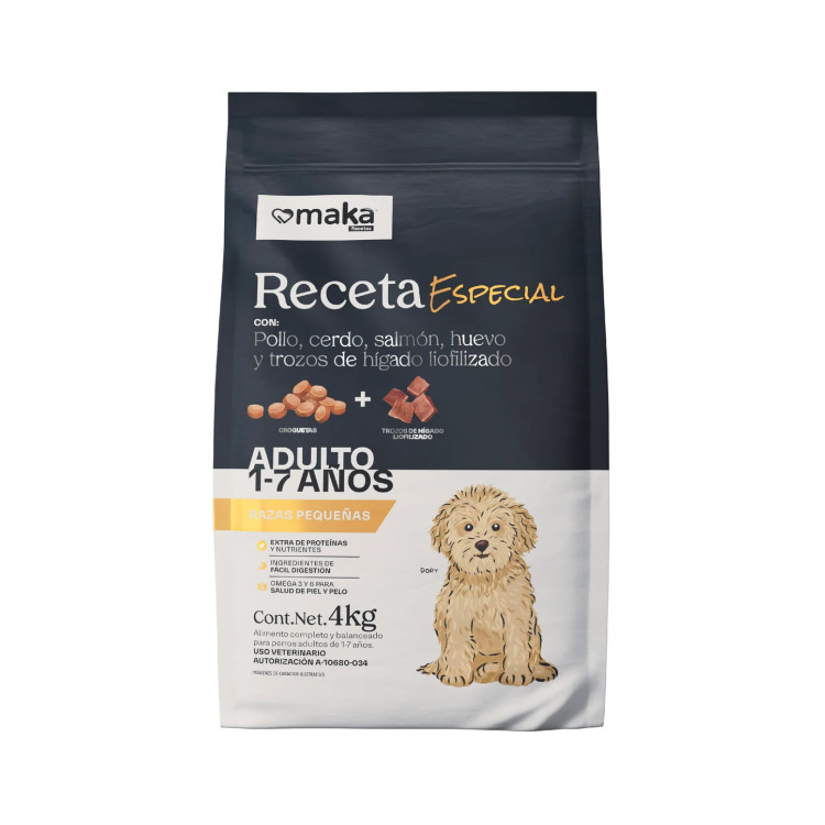 Receta Especial + Trozos de Hígado 4kg