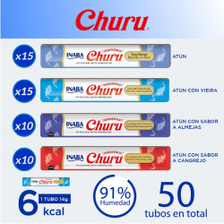Inaba Churu Bote de 50 piezas Mix